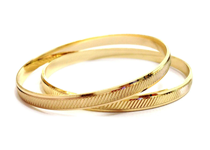 Gold Plated | Diamond Cut Bangles